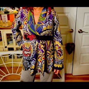 COPY - COPY - Johnny Was silk shirt